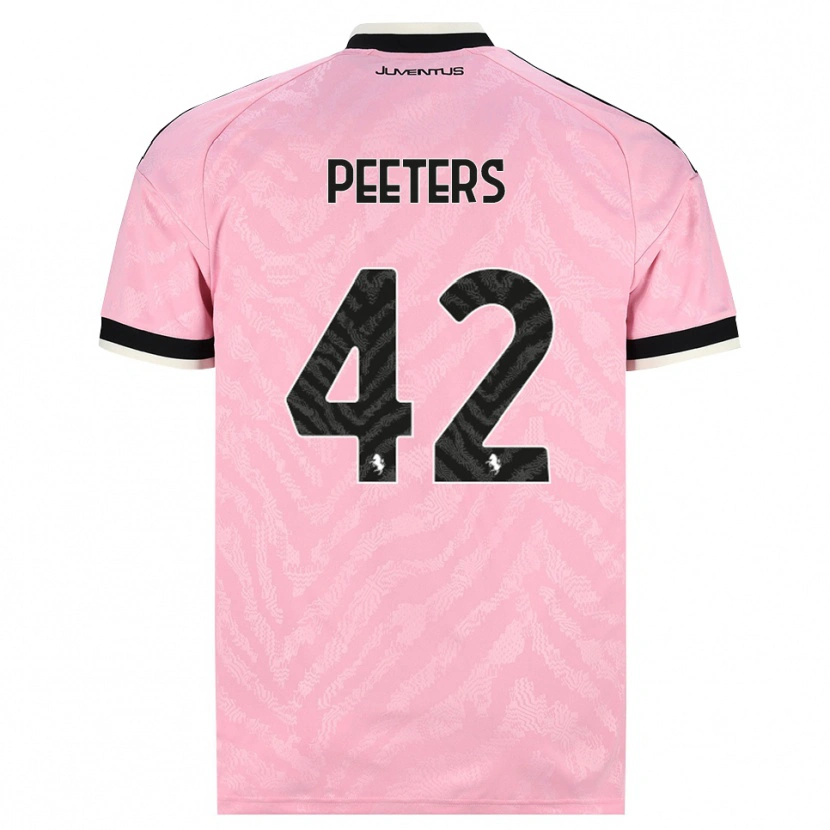 Danxen Dame Daouda Peeters #42 Rosa Svart Bortetrøye Drakt Trøye 2026/27 Skjorter T-Skjorte