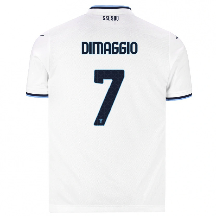 Danxen Dame Cosimo Dimaggio #7 Hvit Marineblå Bortetrøye Drakt Trøye 2026/27 Skjorter T-Skjorte