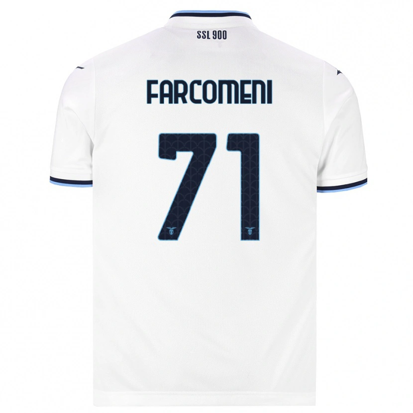 Danxen Dame Valerio Farcomeni #71 Hvit Marineblå Bortetrøye Drakt Trøye 2026/27 Skjorter T-Skjorte