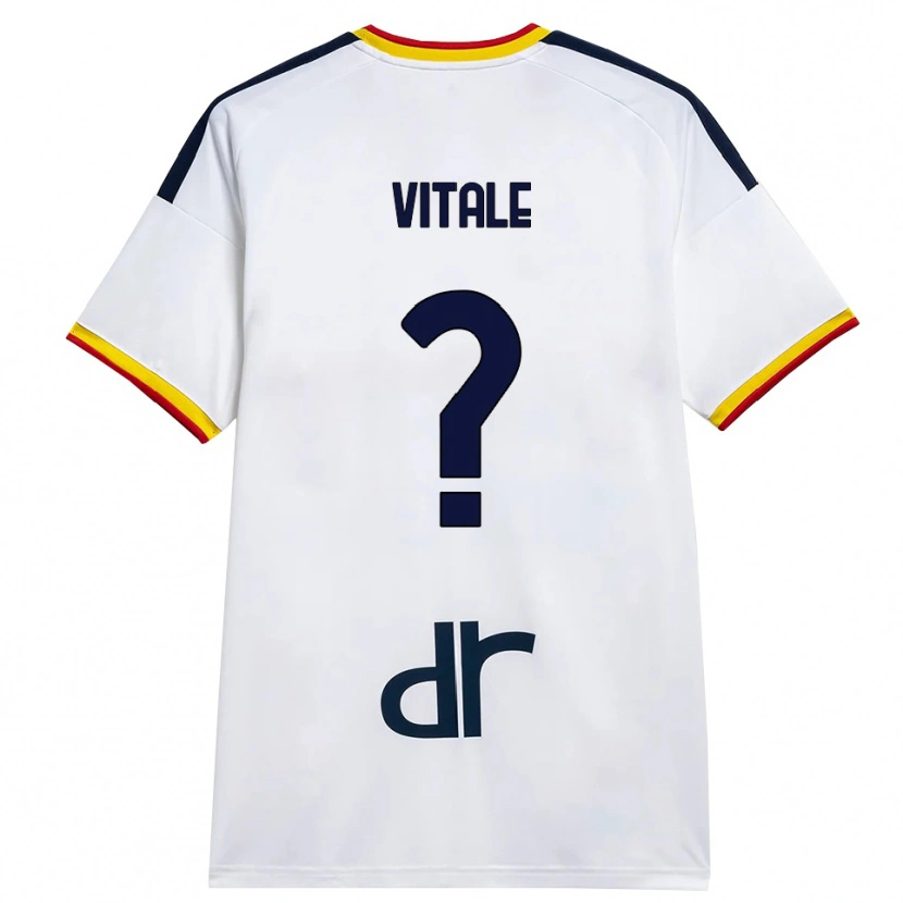 Danxen Dame Leopoldo Vitale #0 Hvit Gul Rød Bortetrøye Drakt Trøye 2026/27 Skjorter T-Skjorte