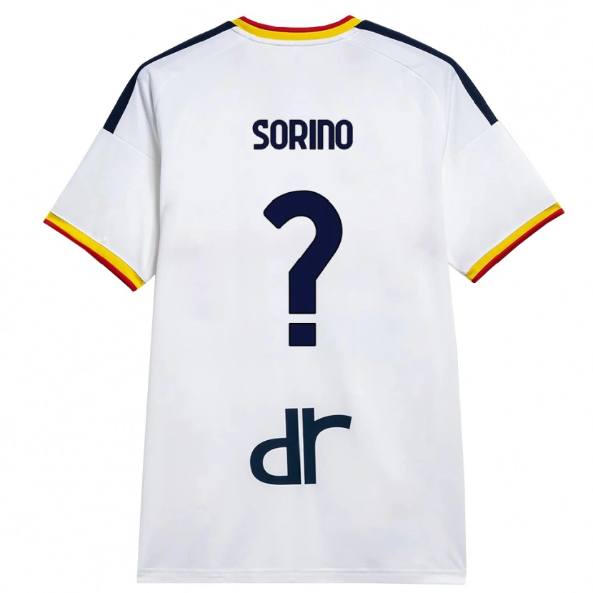 Danxen Dame Andrea Sorino #0 Hvit Gul Rød Bortetrøye Drakt Trøye 2026/27 Skjorter T-Skjorte