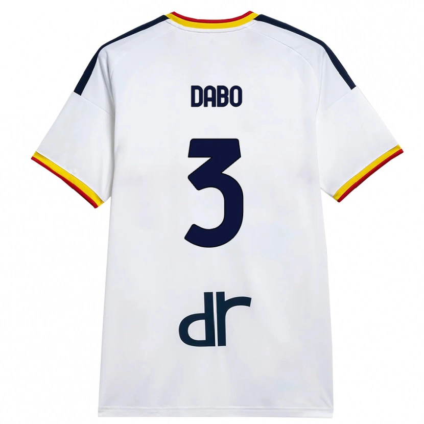 Danxen Dame Ismael Dabo #3 Hvit Gul Rød Bortetrøye Drakt Trøye 2026/27 Skjorter T-Skjorte