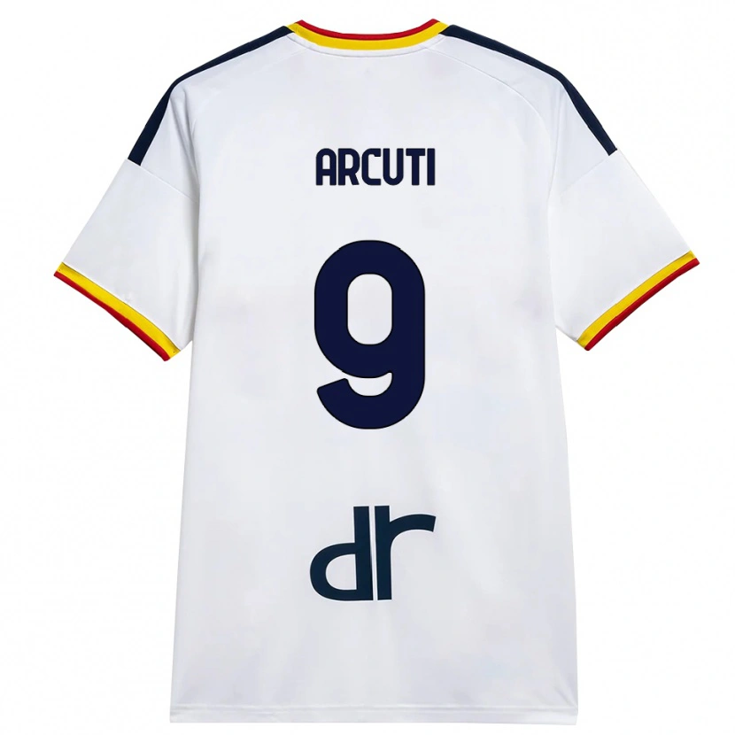 Danxen Dame Gabriele Arcuti #9 Hvit Gul Rød Bortetrøye Drakt Trøye 2026/27 Skjorter T-Skjorte