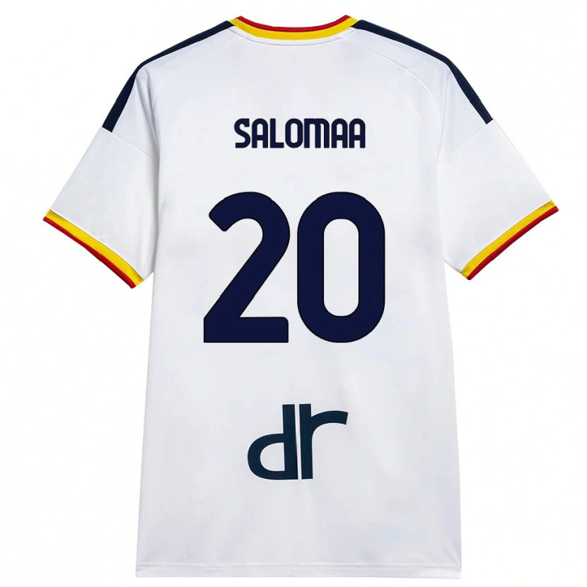 Danxen Dame Henri Salomaa #20 Hvit Gul Rød Bortetrøye Drakt Trøye 2026/27 Skjorter T-Skjorte