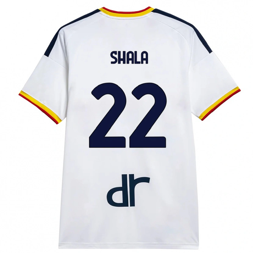 Danxen Dame Erlis Shala #22 Hvit Gul Rød Bortetrøye Drakt Trøye 2026/27 Skjorter T-Skjorte