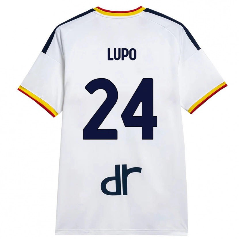 Danxen Dame Christian Lupo #24 Hvit Gul Rød Bortetrøye Drakt Trøye 2026/27 Skjorter T-Skjorte