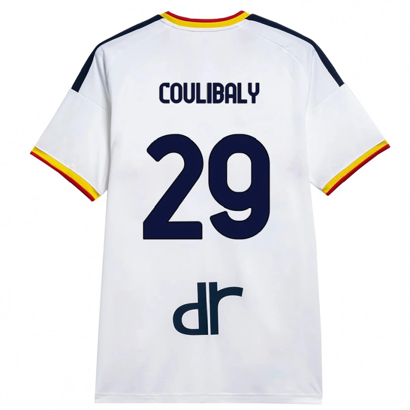 Danxen Dame Lassana Coulibaly #29 Hvit Gul Rød Bortetrøye Drakt Trøye 2026/27 Skjorter T-Skjorte