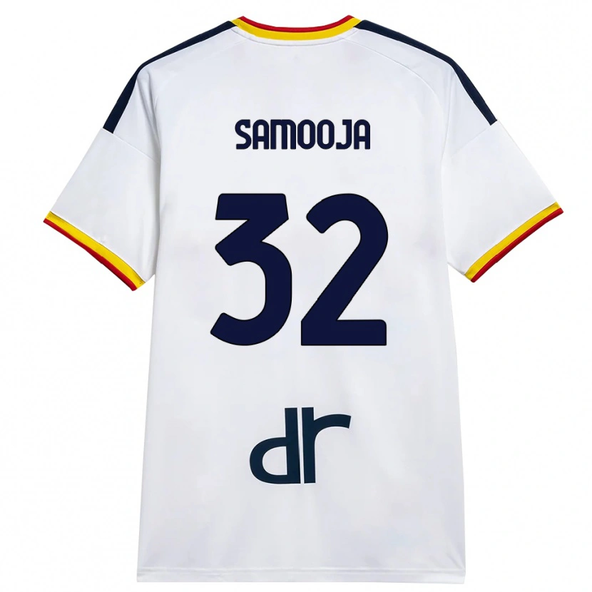 Danxen Dame Jasper Samooja #32 Hvit Gul Rød Bortetrøye Drakt Trøye 2026/27 Skjorter T-Skjorte