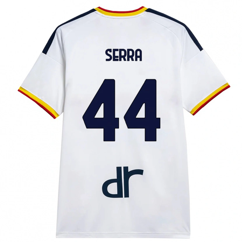 Danxen Dame Francesco Serra #44 Hvit Gul Rød Bortetrøye Drakt Trøye 2026/27 Skjorter T-Skjorte