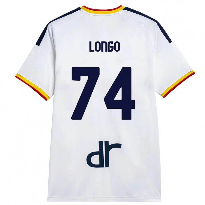 Danxen Dame Francesco Longo #74 Hvit Gul Rød Bortetrøye Drakt Trøye 2026/27 Skjorter T-Skjorte