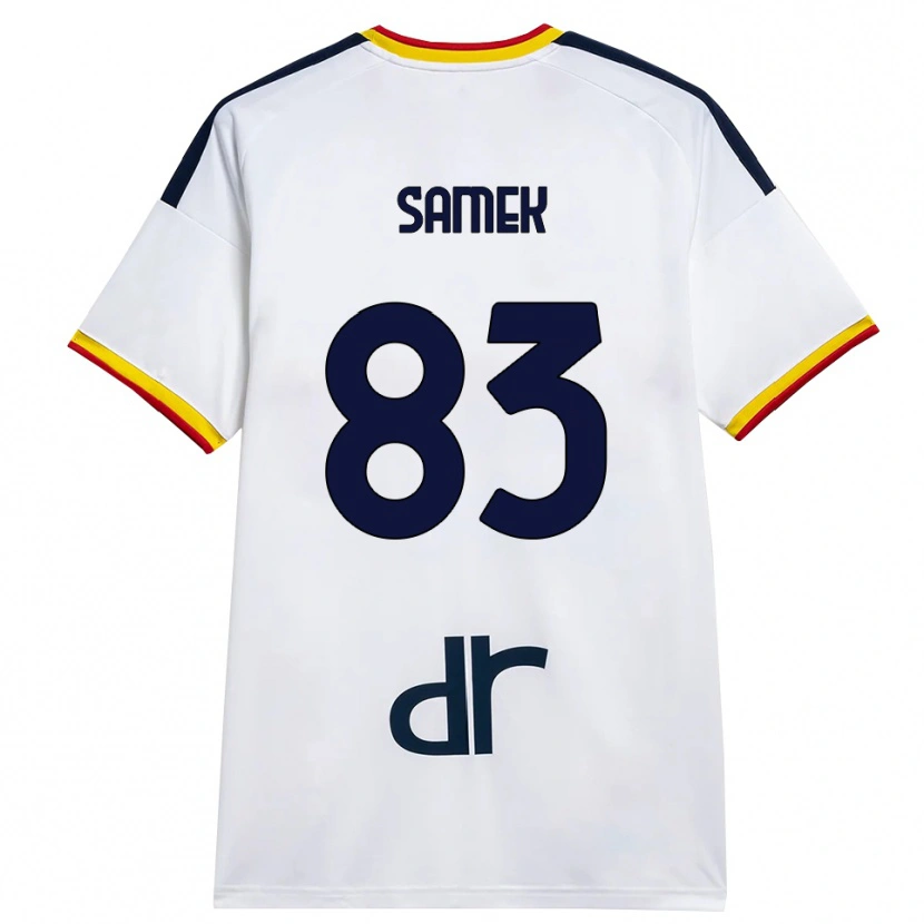 Danxen Dame Daniel Samek #83 Hvit Gul Rød Bortetrøye Drakt Trøye 2026/27 Skjorter T-Skjorte