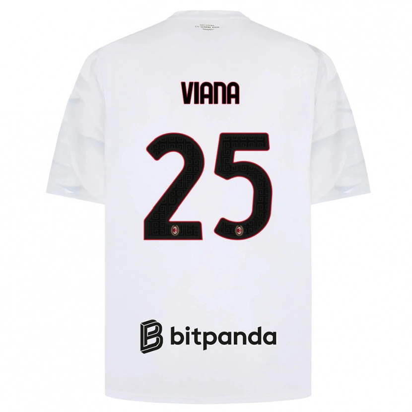 Danxen Dame Viana Seedorf #25 Hvit Rød Svart Bortetrøye Drakt Trøye 2026/27 Skjorter T-Skjorte