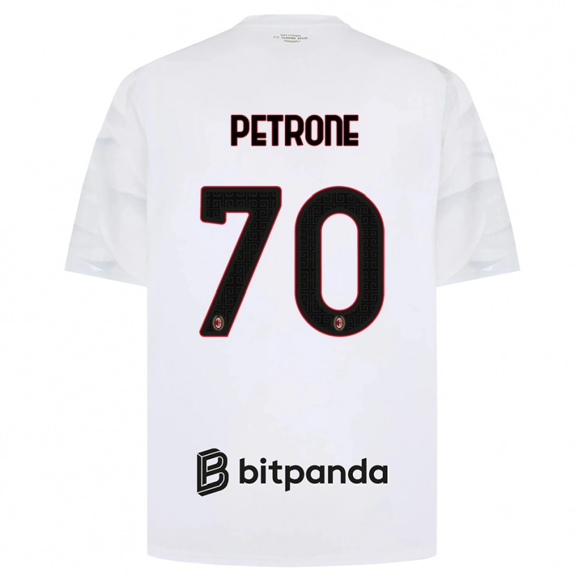 Danxen Dame Daniele Petrone #70 Hvit Rød Svart Bortetrøye Drakt Trøye 2026/27 Skjorter T-Skjorte