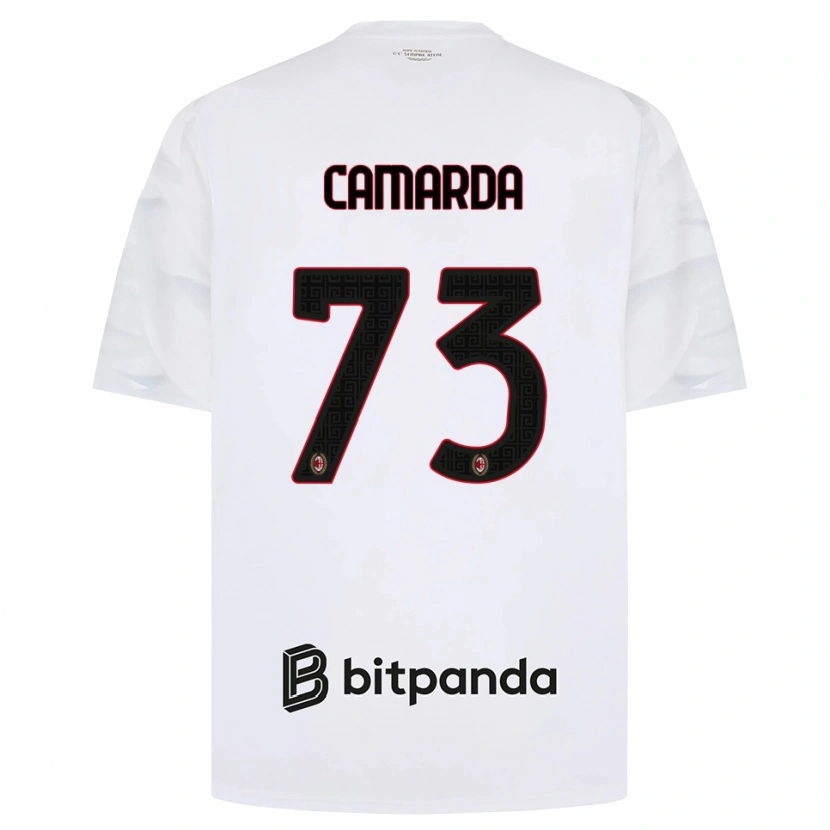 Danxen Dame Francesco Camarda #73 Hvit Rød Svart Bortetrøye Drakt Trøye 2026/27 Skjorter T-Skjorte