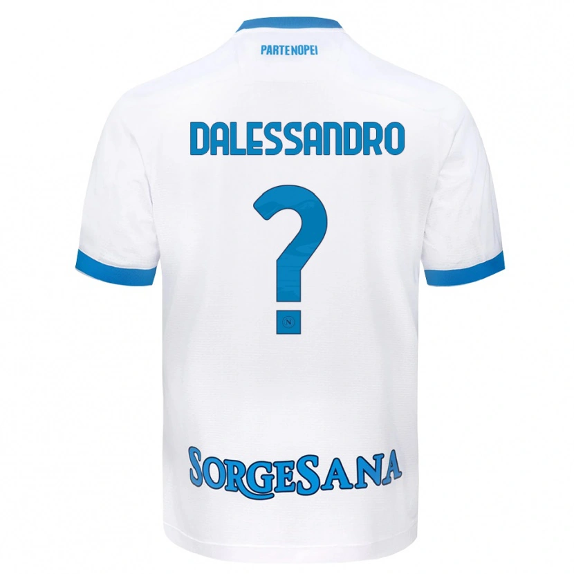 Danxen Dame Nicola Dalessandro #0 Hvit Himmelblå Bortetrøye Drakt Trøye 2026/27 Skjorter T-Skjorte