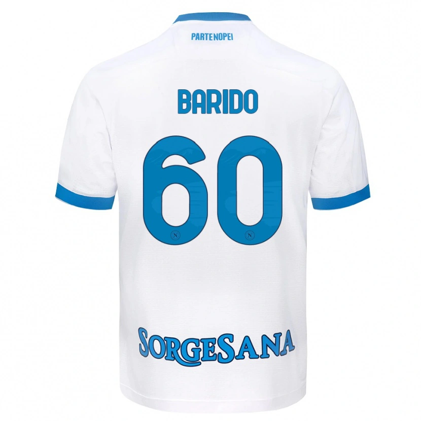 Danxen Dame Francisco Baridó #60 Hvit Himmelblå Bortetrøye Drakt Trøye 2026/27 Skjorter T-Skjorte