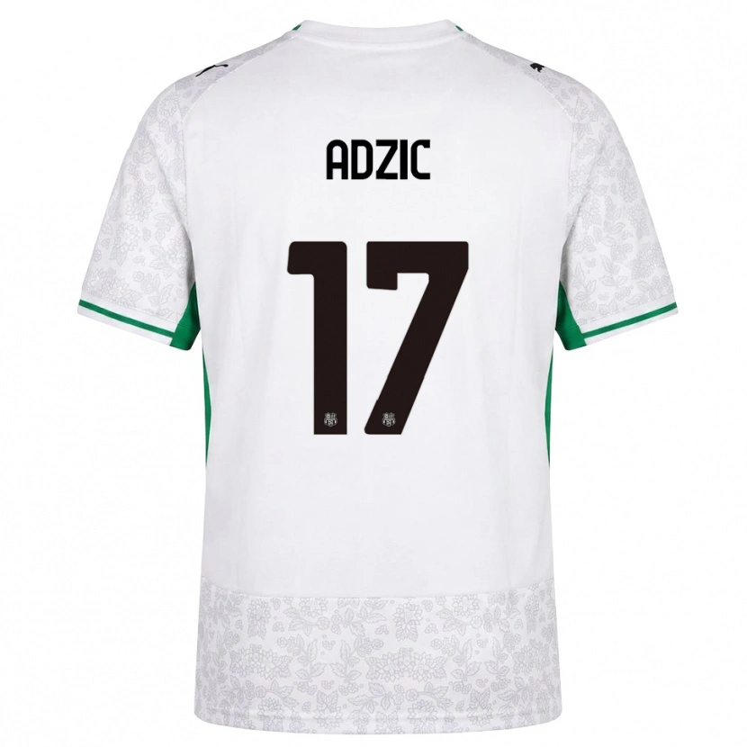 Danxen Dame Vasilije Adžić #17 Hvit Svart Grønn Bortetrøye Drakt Trøye 2026/27 Skjorter T-Skjorte