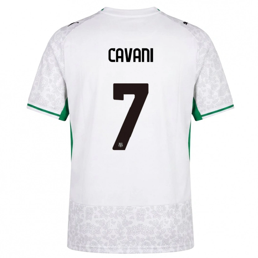Danxen Dame Lorenzo Cavani #7 Hvit Svart Grønn Bortetrøye Drakt Trøye 2026/27 Skjorter T-Skjorte