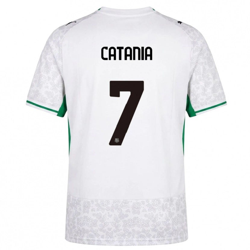 Danxen Dame Nicolò Catania #7 Hvit Svart Grønn Bortetrøye Drakt Trøye 2026/27 Skjorter T-Skjorte