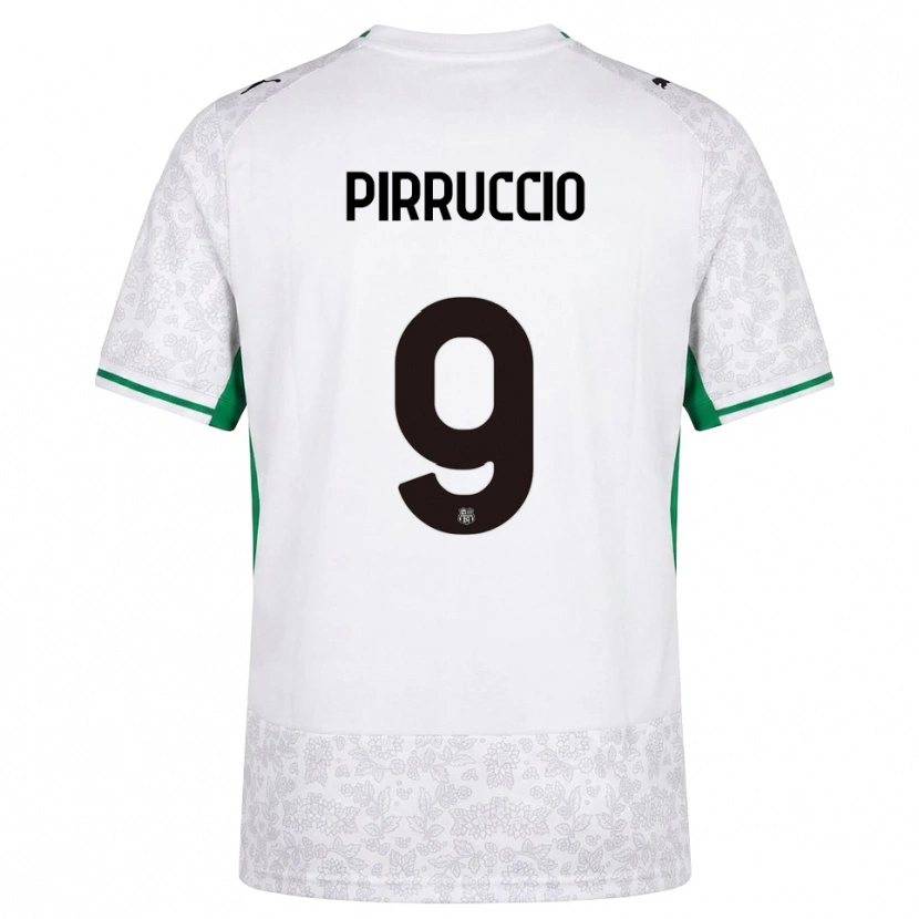Danxen Dame Federico Pirruccio #9 Hvit Svart Grønn Bortetrøye Drakt Trøye 2026/27 Skjorter T-Skjorte