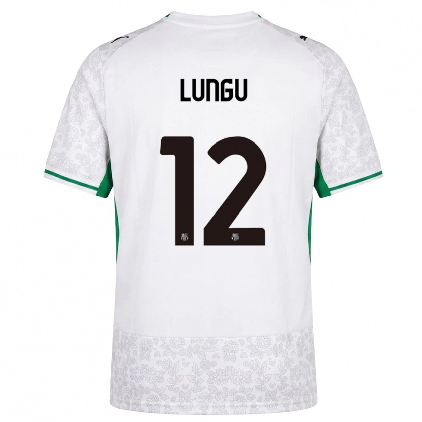 Danxen Dame Luca Lungu #12 Hvit Svart Grønn Bortetrøye Drakt Trøye 2026/27 Skjorter T-Skjorte