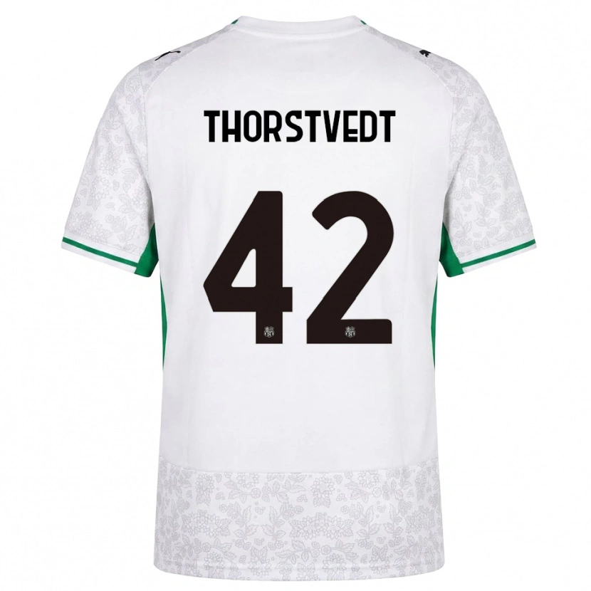 Danxen Dame Kristian Thorstvedt #42 Hvit Svart Grønn Bortetrøye Drakt Trøye 2026/27 Skjorter T-Skjorte