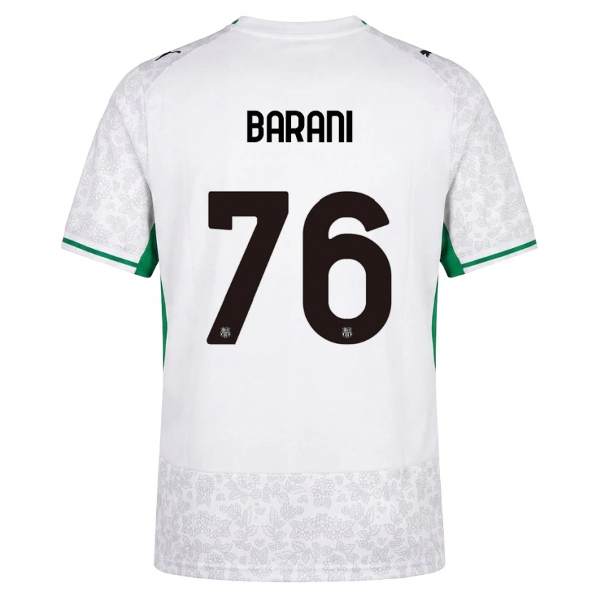 Danxen Dame Luca Barani #76 Hvit Svart Grønn Bortetrøye Drakt Trøye 2026/27 Skjorter T-Skjorte