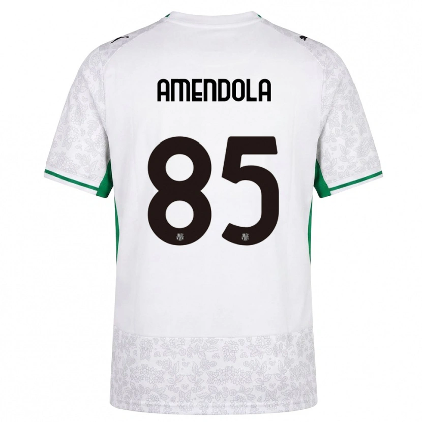 Danxen Dame Catello Amendola #85 Hvit Svart Grønn Bortetrøye Drakt Trøye 2026/27 Skjorter T-Skjorte