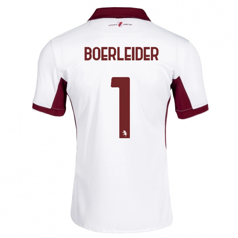 Danxen Dame Yannick Boerleider #1 Burgunder Hvit Rød Bortetrøye Drakt Trøye 2026/27 Skjorter T-Skjorte