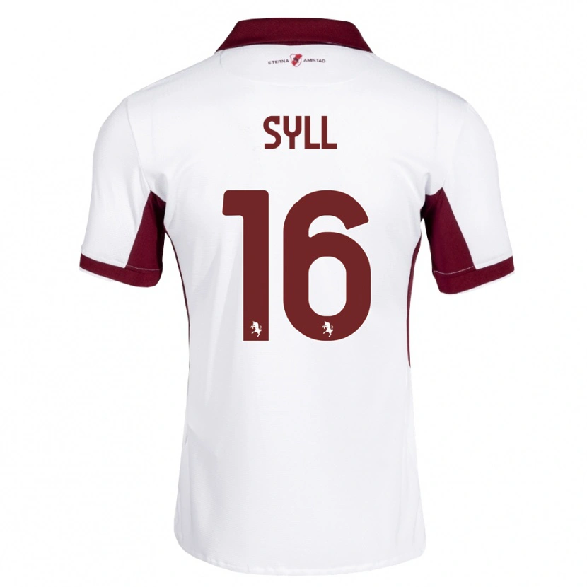 Danxen Dame Omar Syll #16 Burgunder Hvit Rød Bortetrøye Drakt Trøye 2026/27 Skjorter T-Skjorte