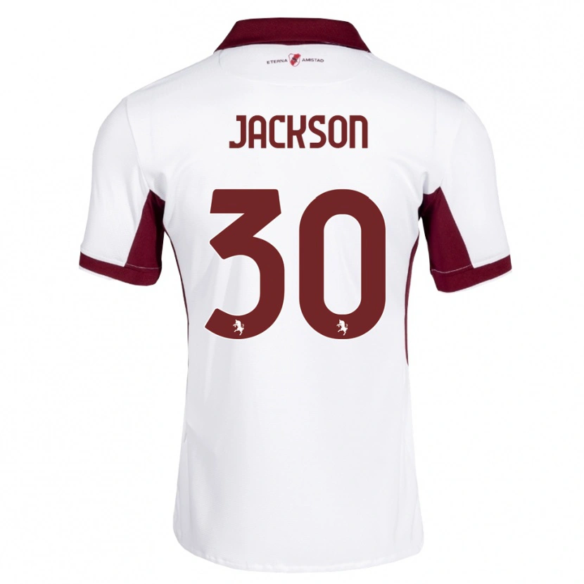 Danxen Dame Michael Jackson #30 Burgunder Hvit Rød Bortetrøye Drakt Trøye 2026/27 Skjorter T-Skjorte