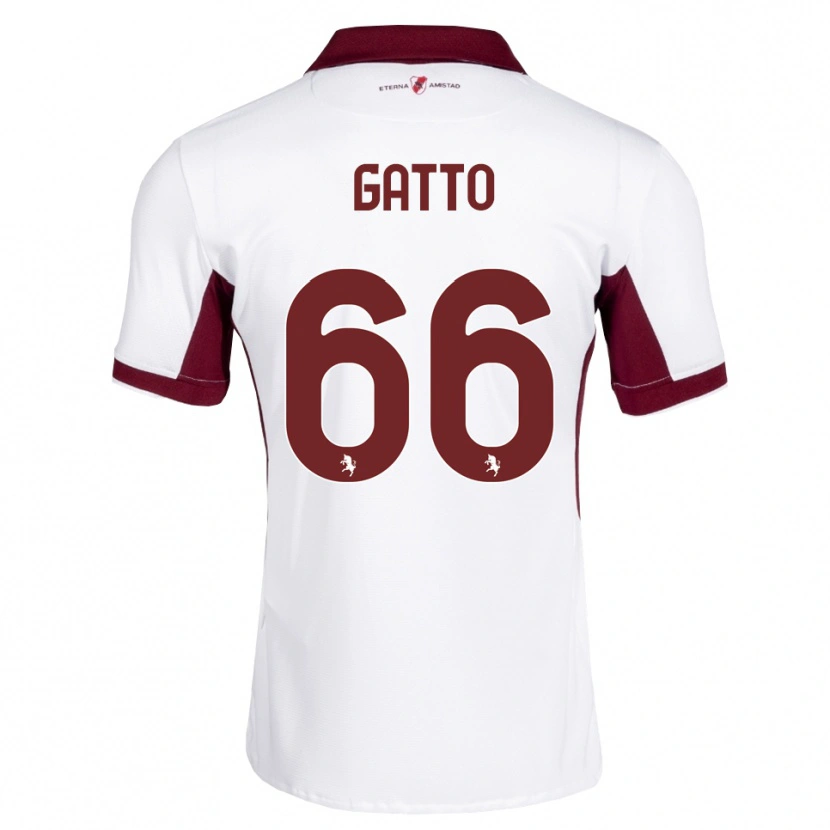 Danxen Dame Tommaso Gatto #66 Burgunder Hvit Rød Bortetrøye Drakt Trøye 2026/27 Skjorter T-Skjorte