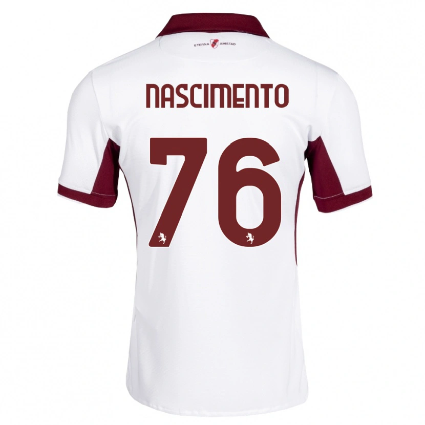 Danxen Dame Sandro Nascimento #76 Burgunder Hvit Rød Bortetrøye Drakt Trøye 2026/27 Skjorter T-Skjorte