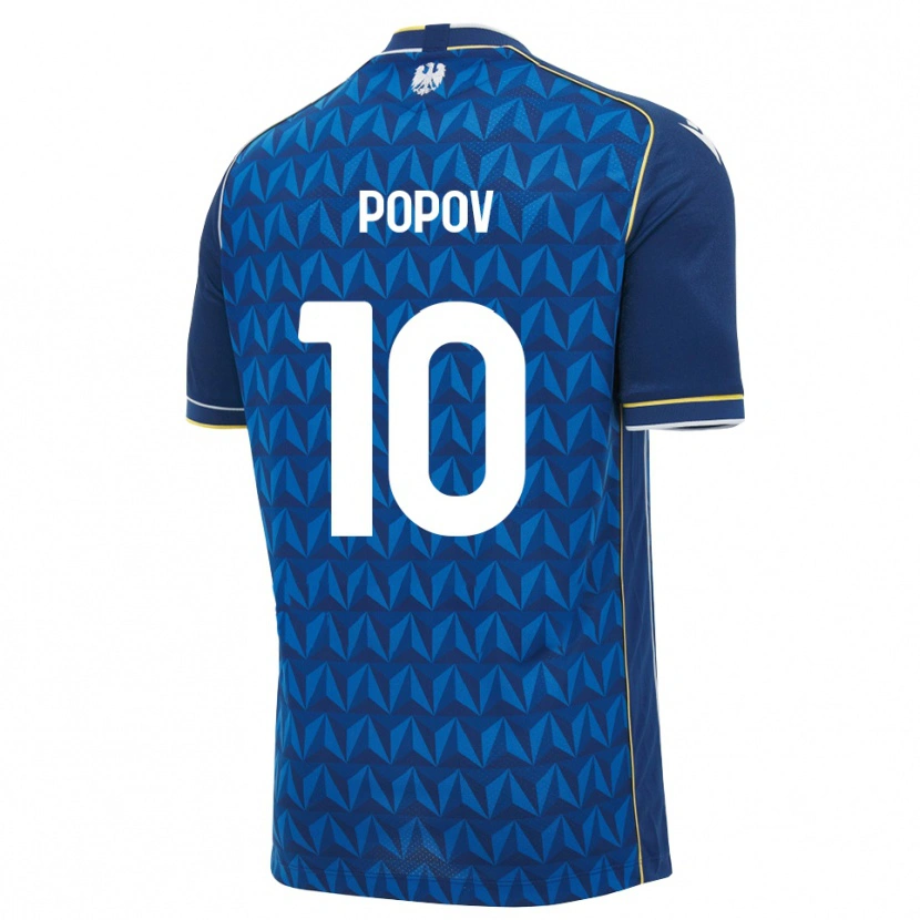 Danxen Dame Nikolay Popov #10 Kongeblå Hvit Blå Bortetrøye Drakt Trøye 2026/27 Skjorter T-Skjorte