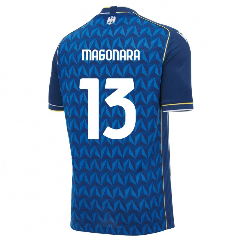 Danxen Dame Matteo Magonara #13 Kongeblå Hvit Blå Bortetrøye Drakt Trøye 2026/27 Skjorter T-Skjorte