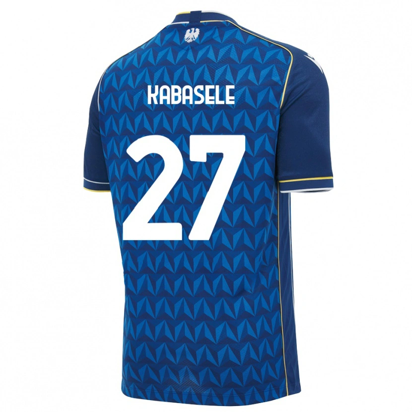 Danxen Dame Christian Kabasele #27 Kongeblå Hvit Blå Bortetrøye Drakt Trøye 2026/27 Skjorter T-Skjorte
