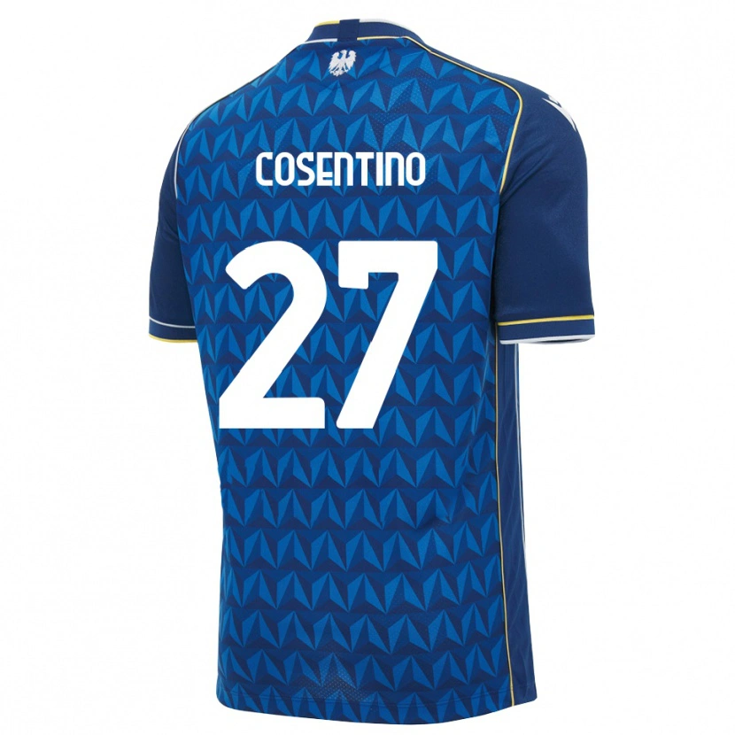 Danxen Dame Sergio Cosentino #27 Kongeblå Hvit Blå Bortetrøye Drakt Trøye 2026/27 Skjorter T-Skjorte