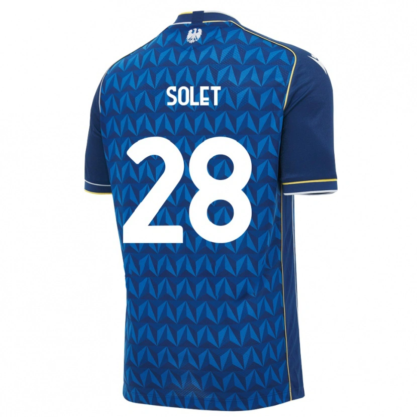 Danxen Dame Oumar Solet #28 Kongeblå Hvit Blå Bortetrøye Drakt Trøye 2026/27 Skjorter T-Skjorte