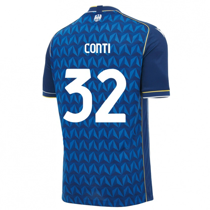 Danxen Dame Manuel Conti #32 Kongeblå Hvit Blå Bortetrøye Drakt Trøye 2026/27 Skjorter T-Skjorte