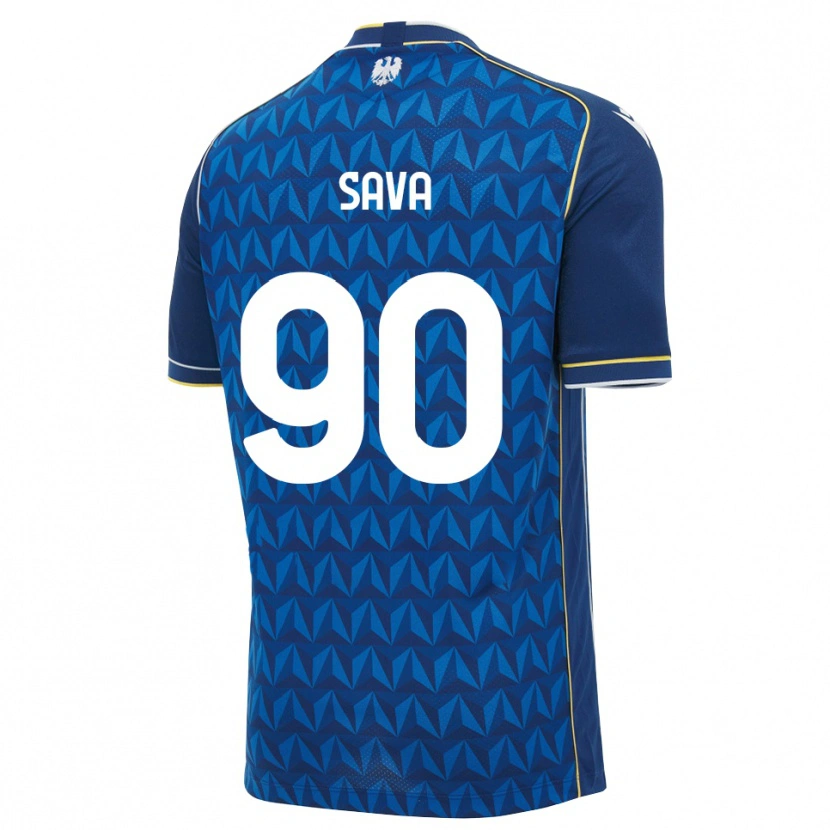 Danxen Dame Răzvan Sava #90 Kongeblå Hvit Blå Bortetrøye Drakt Trøye 2026/27 Skjorter T-Skjorte
