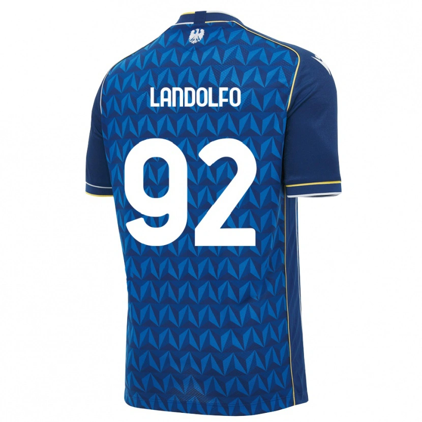 Danxen Dame Tommaso Landolfo #92 Kongeblå Hvit Blå Bortetrøye Drakt Trøye 2026/27 Skjorter T-Skjorte