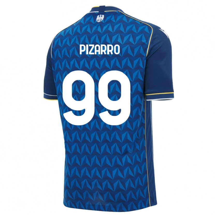 Danxen Dame Damián Pizarro #99 Kongeblå Hvit Blå Bortetrøye Drakt Trøye 2026/27 Skjorter T-Skjorte