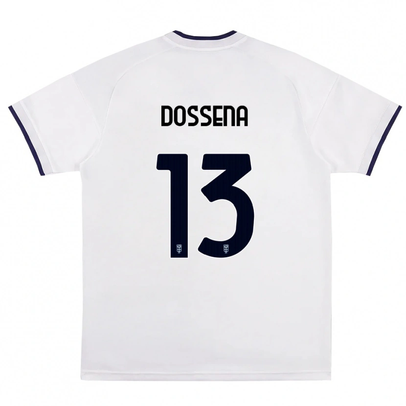Danxen Dame Alberto Dossena #13 Hvit Rød Kongeblå Bortetrøye Drakt Trøye 2026/27 Skjorter T-Skjorte