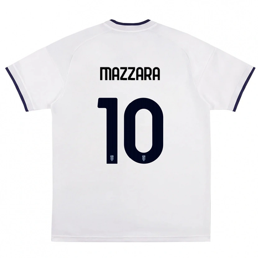 Danxen Dame Cristian Mazzara #10 Hvit Rød Kongeblå Bortetrøye Drakt Trøye 2026/27 Skjorter T-Skjorte