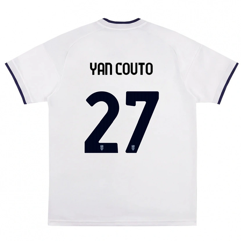 Danxen Dame Yan Couto #27 Hvit Rød Kongeblå Bortetrøye Drakt Trøye 2026/27 Skjorter T-Skjorte