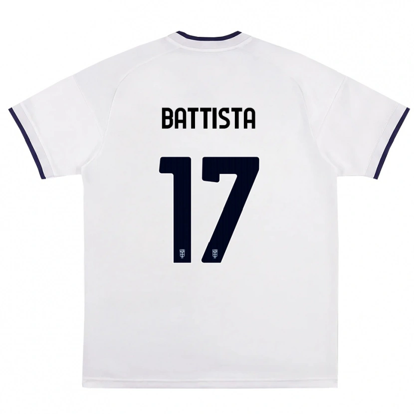 Danxen Dame Riccardo Battista #17 Hvit Rød Kongeblå Bortetrøye Drakt Trøye 2026/27 Skjorter T-Skjorte