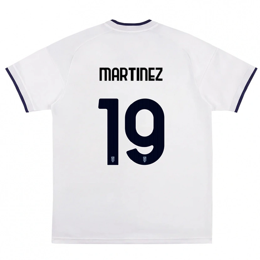 Danxen Dame Diego Martinez #19 Hvit Rød Kongeblå Bortetrøye Drakt Trøye 2026/27 Skjorter T-Skjorte