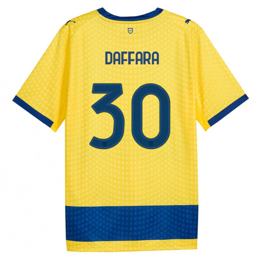 Danxen Dame Giovanni Daffara #30 Gul Blå Svart Bortetrøye Drakt Trøye 2026/27 Skjorter T-Skjorte