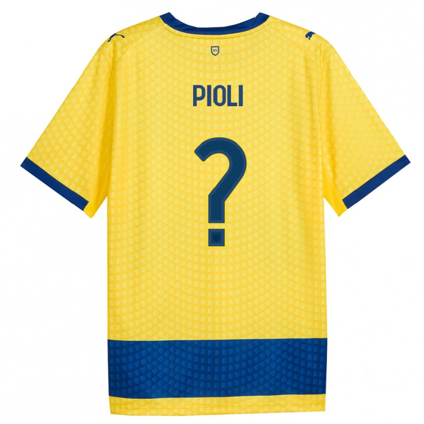 Danxen Dame Federico Pioli #0 Gul Blå Svart Bortetrøye Drakt Trøye 2026/27 Skjorter T-Skjorte