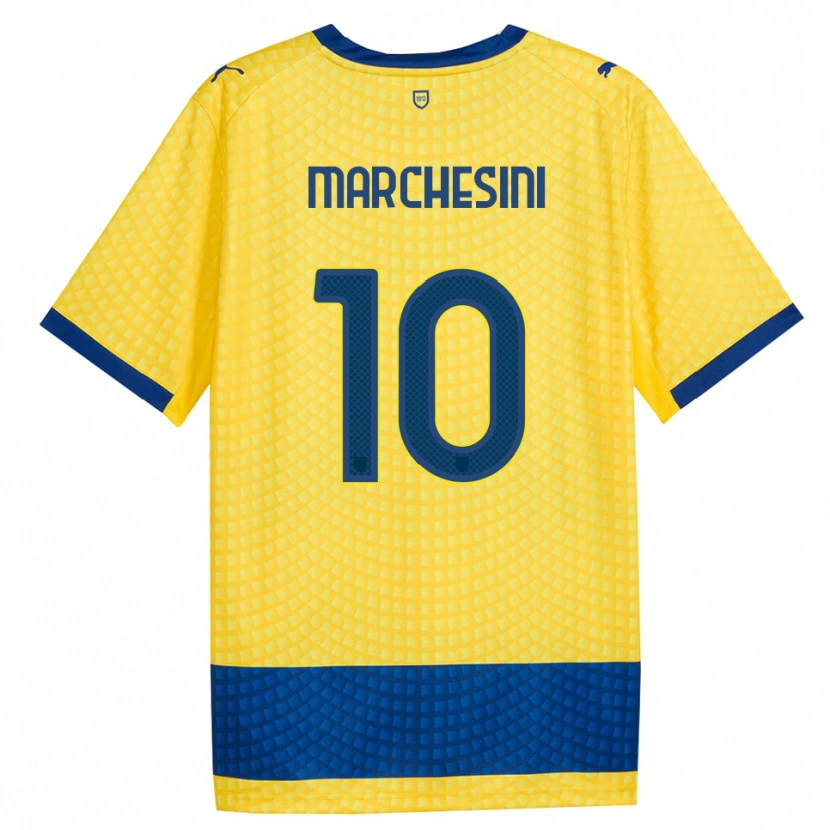 Danxen Dame Cosimo Marchesini #10 Gul Blå Svart Bortetrøye Drakt Trøye 2026/27 Skjorter T-Skjorte